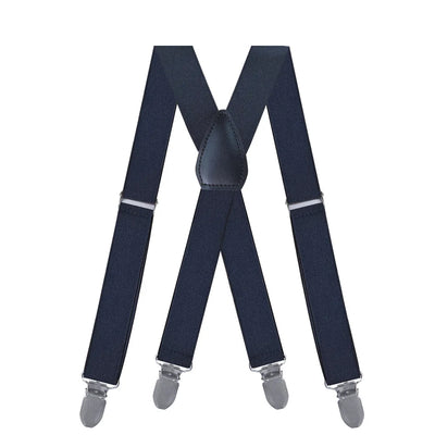 Suspenders for Men Women Fashion 2.5cm X - Back 4 Clips Adjustable Elastic Shirt Trouser Braces Strap Belts Gifts for | SAMAG