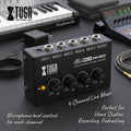 Mini Mixing Console 4 Channel Audio Mixer Mobile Recording Soundcard Studio Podcasting Live Streaming Equipment MH400