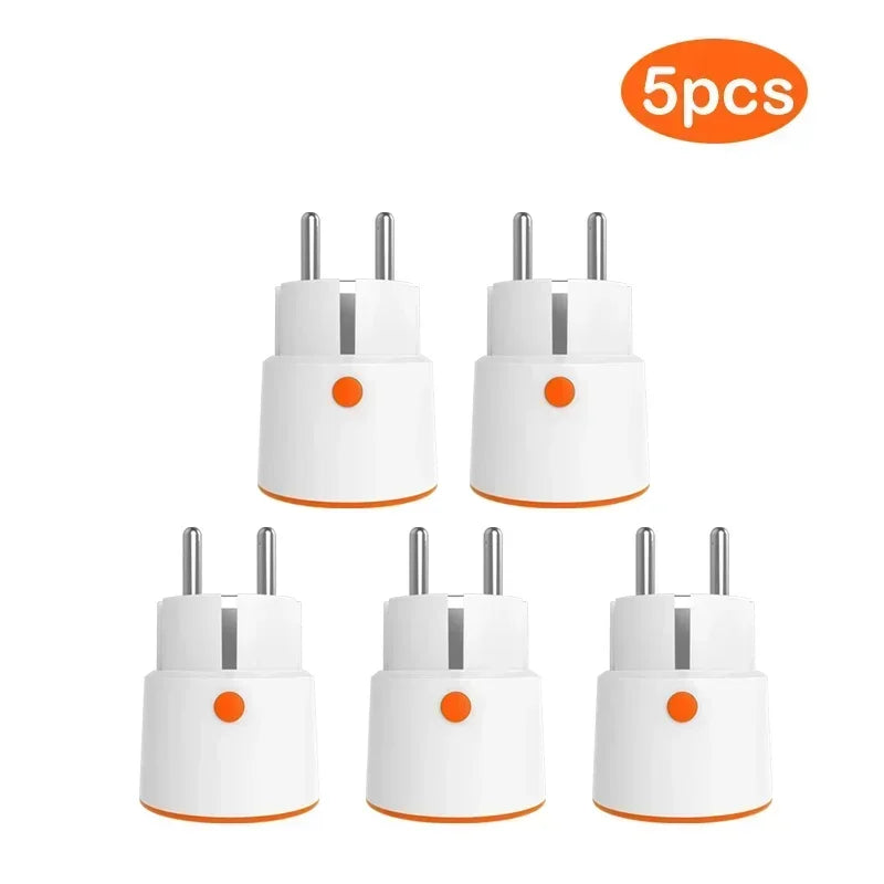 Tuya Smart Zigbee 3.0 Power Plug 16A EU Outlet 3680W Meter Remote Control Work With Zigbee2mqttt And Home Assistant Tuya Hub