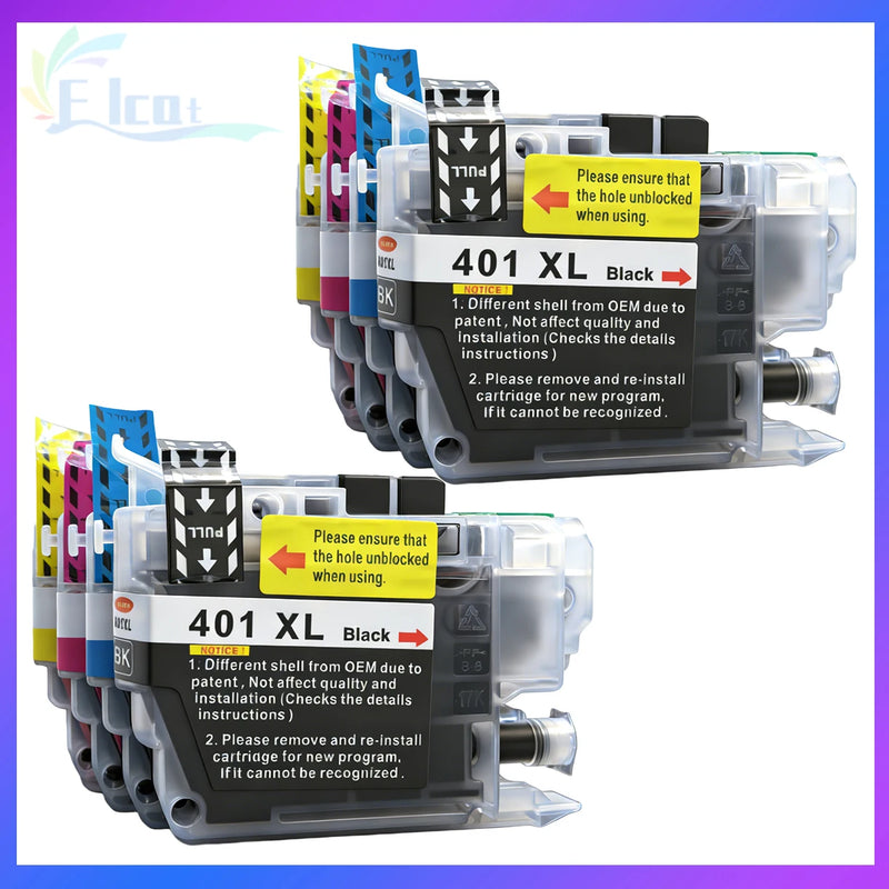 LC401 LC401XL Ink Cartridge For Brother LC 401 LC 401XL 401 Compatible For Brother MFC-J1010DW MFC-J1012DW MFC-J1170DW Printer