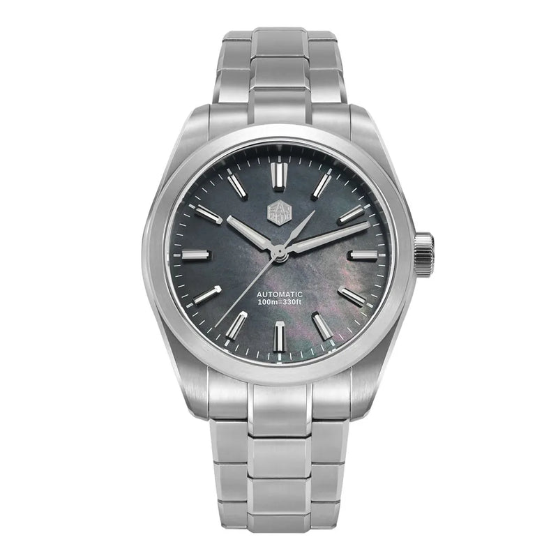 San Martin 39mm MOP Dial Sport Gada Watch Luxury Dress Men Miyota 90S5 Automatic Mechanical Wristwatch Waterproof 100m SN0144