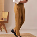 Men's Linen Blend Dress Pants Business Casual Trousers - View 2 | SAMAG