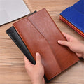 A4 A6 Leather File Folder Business Document Organiser Folder Bag Fashion Briefcase Data Contract Bill File Bag School Office Sup