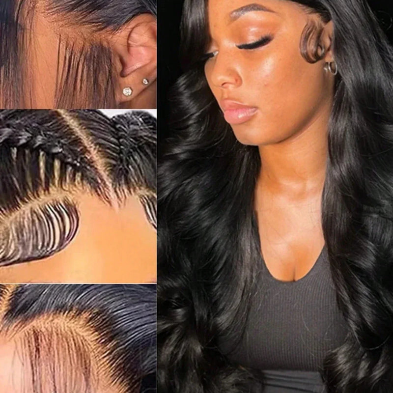 13x4 13X6 HD Lace Frontal Wig 40 42 Inch Body Wave Human Hair Wigs  Human Hair Remy 5x5 Gluless Lace Closure Wigs For Women