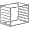 AmGood Wall Mounted Sheet/Bun Pan Rack - 28" x 18" x 21". Fits 6 Full - Size Sheet NSF | SAMAG