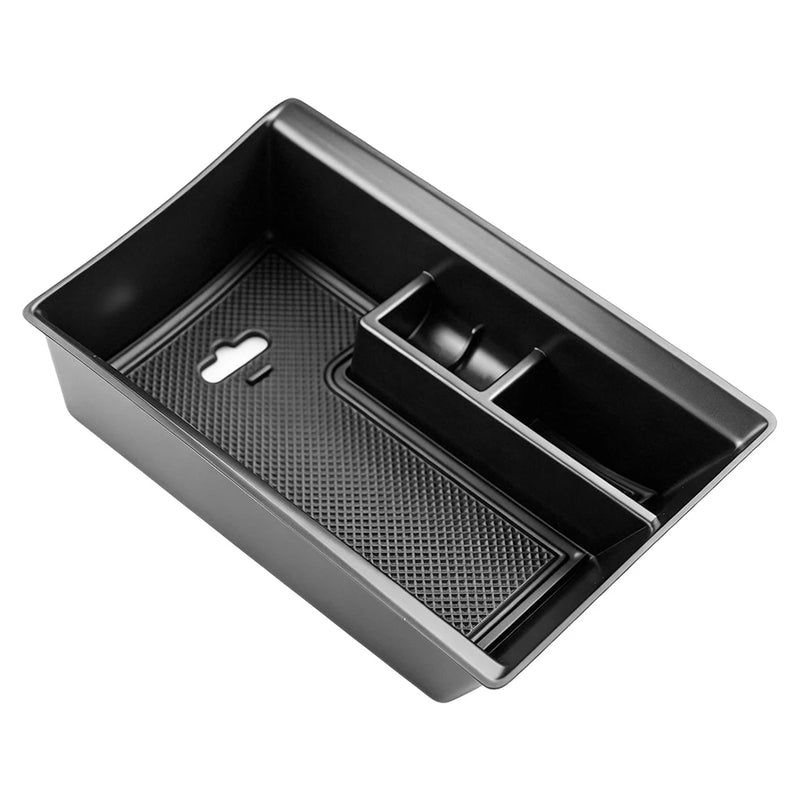 Stowing Tidying for Ford Territory 2019 - 2025 LHD Armrest Box Storage ABS Tray Hodler Container Organizer Interior Accessories