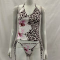 Women's Leopard Print Tankini Set V-Neck High-Waisted | SAMAG
