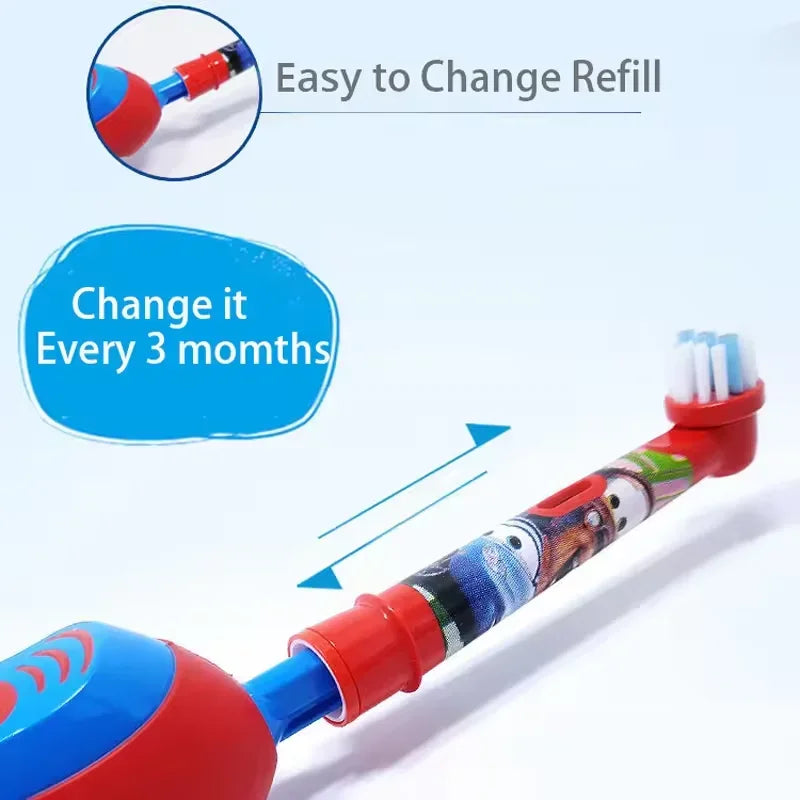 Oral B DB5510K Electric Toothbrush Children Rotary Teeth Brush Soft Bristles 2Min Timer Waterproof Battery Powered For 3-12 Ages