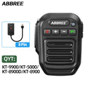 ABBREE Wireless Bluetooth Speaker Microphone Handheld Mic K Type/8 Pin For Quansheng UV-K5(8) K6 Baofeng UV-5R 21 QYT KT-8900D