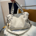 Big Black Shoulder Bags for Women Large Hobo Shopper Bag Solid Color Quality Soft Leather Crossbody Handbag Lady Travel Tote Bag