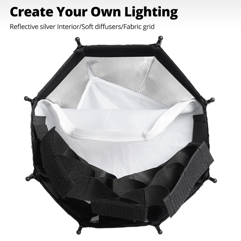 Ambitful Mini Quickly Release Softbox PS45 PS30 50SE Bowens Mount PF30/40SE Ontop Softbox Octagon Softbox+Honeycomb Grid Outdoor