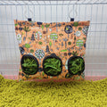 Hay Bag Hanging Pouch Feeder Holder Feeding Dispenser Container for Rabbit Guinea Pig Small Animals Pet Bunny Cage Accessories