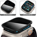 HD/privacy Anti-Scratch Screen Protectorfor Apple Watch Ultra 2 49mm Aluminium Alloy Case+Tempered Glass iWatch Ultra 49mm Film