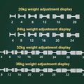 40kg Adjustable Dumbbell Set Free Weights with Iron - View 3 | SAMAG