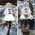 Sousou No Frieren Cosplay Costume Wig  Anime Figures Magician Dress Elf Ear Accessory Halloween Party  for Women Adults kids