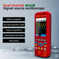BSIDE 4-IN-1 Handheld Oscilloscope Digital Multimeter+Function Signal Generator Dual Channel O7:25MHz/O9:50MHz Current Tester