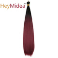 22-28Inch Straight Pony Hair Bundles Crochet Braids Hair Silky Colorful Synthetic Braiding Hair Ombre Synthetic Hair For Women