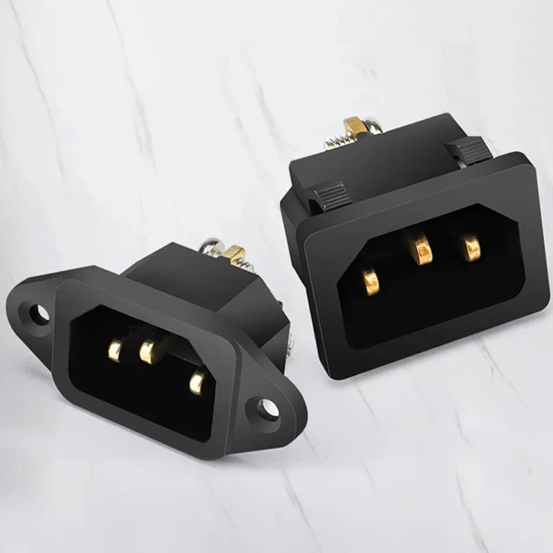 IEC 320 C13 C14 AC Inlet Power Plug Socket 250V 10A Fuse Red Lamp Rocker Switch Rewirable 3Pin Electrical Male Female Connector