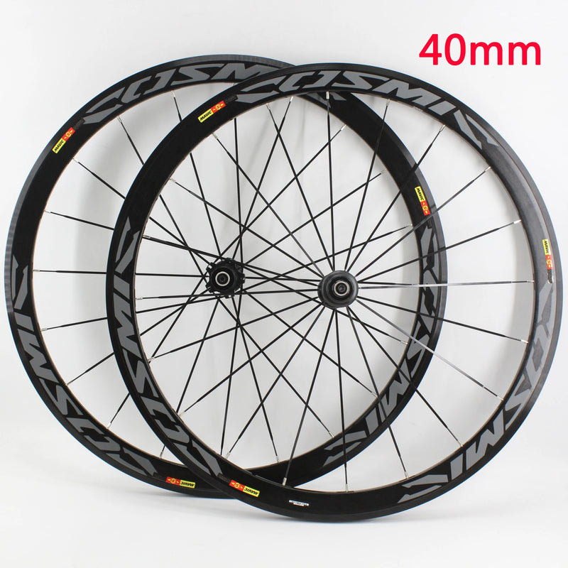 Newest 700C 40mm Road bike 6061 Aluminum alloy bicycle wheelset clincher rim Thru Axle center lock Disc brake hub for 8/9/10/11S