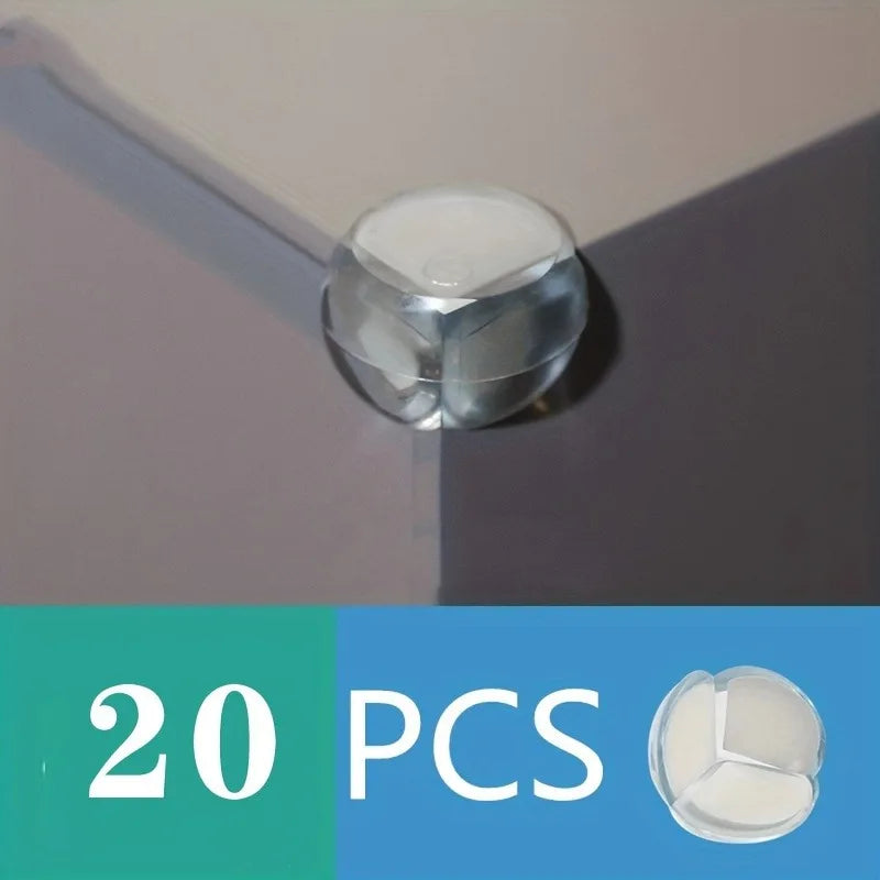 Proofing Corner Guards - Clear Safety Edge Guards with Non-Toxic, Non-Toxic & Easy-Install Adhesive/ Screw-Mount Options