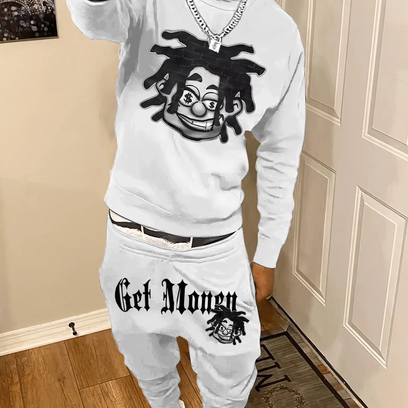 Autumn Trendy New Sweatshirt Men's Loose Casual Fit With Explosive head Picture Printed Hundred Long Sleeve - View 5 | SAMAG