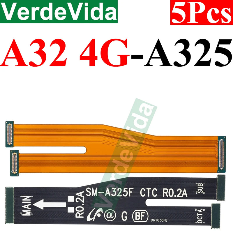 5pcs Main Motherboard Connector Board Ribbon Flex Cable For Samsung A33 A53 A15 A25 A35 A55 A24 A34 A54 A22 A32 A52 A72 Cable