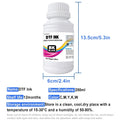 HONGCAI DTF ink 250ml x 6 combo pack , for PET film, DTF ink refill, for L1800 R1390 L805 XP15000 I3200 4720 XP600 TX800 Compatible with DTF printers (1C+1M+1Y+1K+2W)