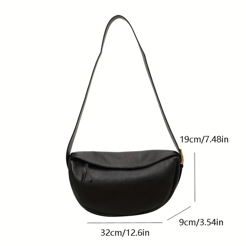 2026 Vintage Soft Leather Dumpling Bag For Women All-Match Multiway Shoulder Crossbody Hobo Purse Adjustable Strap Daily Commute Handbag