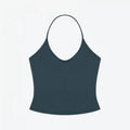ANK Air Summer Top with Solid Color, Black and White Powder, Wide Shoulder Strap, I-Shaped Tank Top, Women's Sports, Daily Wear
