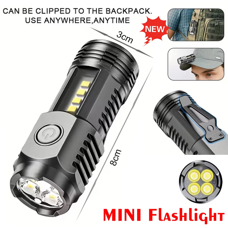 High Strong Power Led Flashlights 2000LM Tactical Torch with Display Light USB Charging Camping Fishing Emergency Zoom Lantern