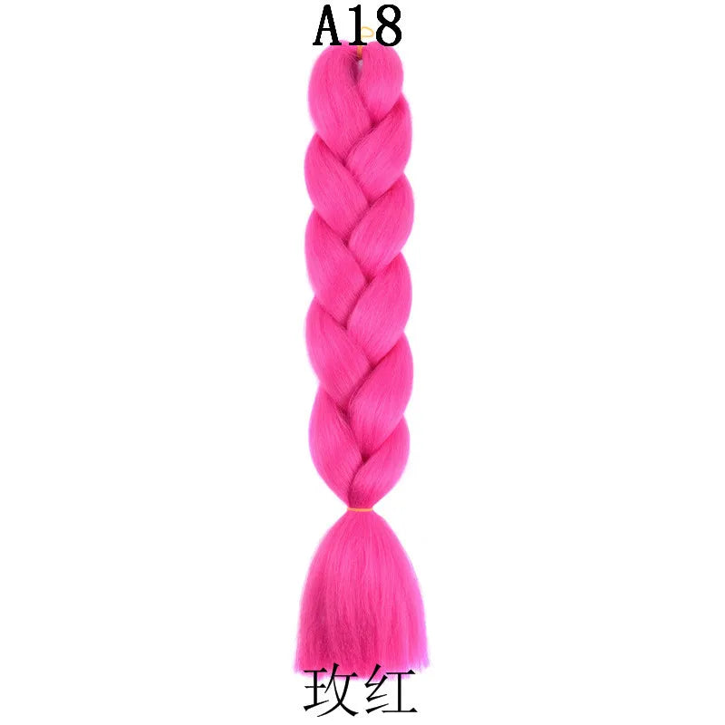 100g 24inch Jumbo Braiding Hair Synthetic Braiding Hair Braid in Hair Extensions Braids Hair for Twist for Daily Cosplay