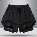 Men's Quick Dry Running Shorts with Drawstring and Zip Pockets - Ideal for Athletic Workouts and Gym - View 5 | SAMAG