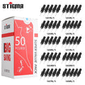 STIGMA 50PCS Mixed Professional Tattoo Cartridge Needles with Membrane Safety Cartridges Disposable Tattoo Needle
