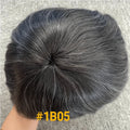 Male Hair Prosthesis Toupee Men Mono& Soft Pu Durable Men Wigs 6" Replacement Exhuast Systemes Unit 100% Human Hair Male Wig