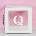 Transparent Letter Balloon Box Baby Shower Decorations Happy Birthday Wedding EID Decor 1st Birthday Party Supplies Balloon Box