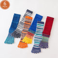 Pairs Man Toe Socks Long Plus Large Size Cotton Colorful | SAMAG