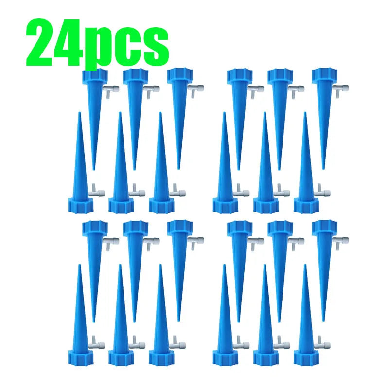 6/12/18/24/36pcs Drip Irrigation Flowers Garden Automatic Plants Pots Set Home Drippers Greenhouse Watering System Watering Can
