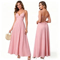 New Elegant Dress Spaghetti Strap Backless Corset Long | SAMAG
