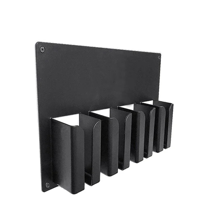 New Type Professional Wall Mount Barber Electric Clipper Holder Salon Beauty Organizer Hairdressing Styling Tools Storage Rack