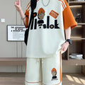 Summer Fashion Trend Printed Short - Sleeved T - shirt Sports Suit Men's Loose and Comfortable Large Size - View 2 | SAMAG