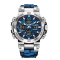 LIGE Electronic Men's Wristwatch Luxury LED Display Luminous Sports Man Watch Waterproof Military Quartz Alarm Date Watches Male