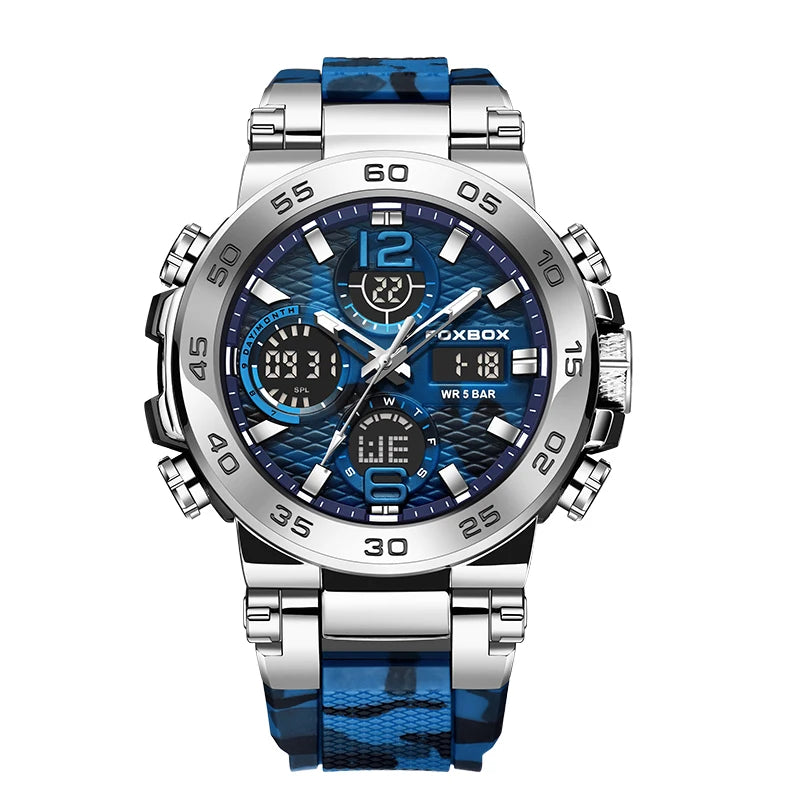 LIGE Electronic Men's Wristwatch Luxury LED Display Luminous Sports Man Watch Waterproof Military Quartz Alarm Date Watches Male