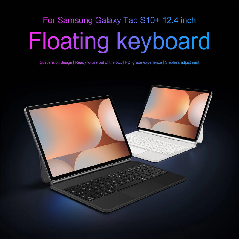 LFOIQN Magic Keyboard Folio for Samsung Galaxy Tab S10 Plus S9 FE+ S7 FE S8 S9 Plus S10+ 12.4"Magnetic Case Floating Multi-Touch