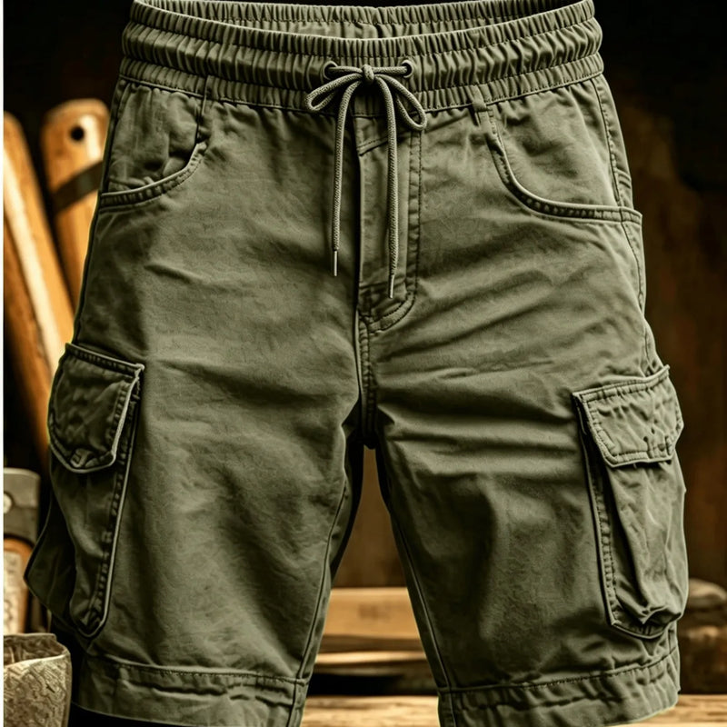 Men Summer New Multi Pockets Cotton Cargo Shorts Fashion | SAMAG