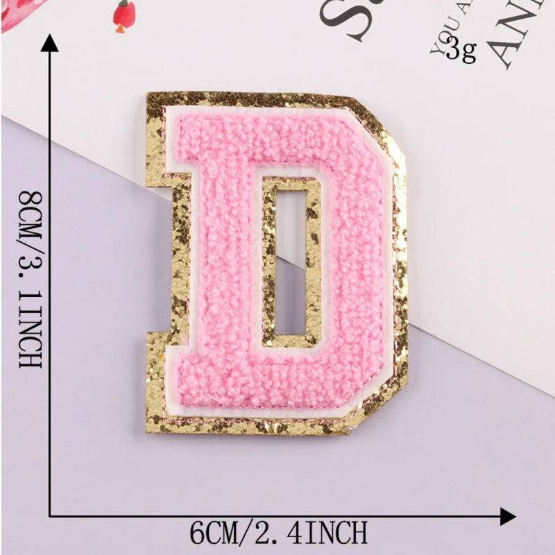 On Clothing Towel English Alphabet Decoration DIY Applique Accessories Patches Clothing Badges Clothes Embroidery Appliques