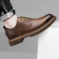 52/2000  CLOHOO handmade men's shoes business casual leather shoes breathable soft sole comfortable classic lace-up men's shoes
