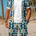Men's Summer Polo Shirt Sets Casual Collared Sportswear | SAMAG