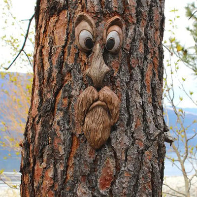 Resin Enchanting Garden With Tree Face Decoration | SAMAG