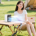Portable Mini Air Conditioner for Dormitory | Fast Cooling Ultrasonic Nano Mist LCD Display Rechargeable Portable Outdoor Cooler