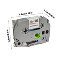TZe-231 12mm Label Tape Compatible Brother TZe Tape TZe231 Tze131 Tze-631 Tze-531 for Brother Marker PTD450 PT-H110 Label Maker